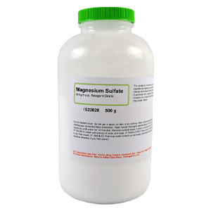 Magnesium Sulfate Anhydrous, Reagent Grade, 500g
