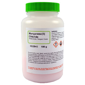 Manganese (II) Chloride 4-Hydrate, Reagent Grade, 100g