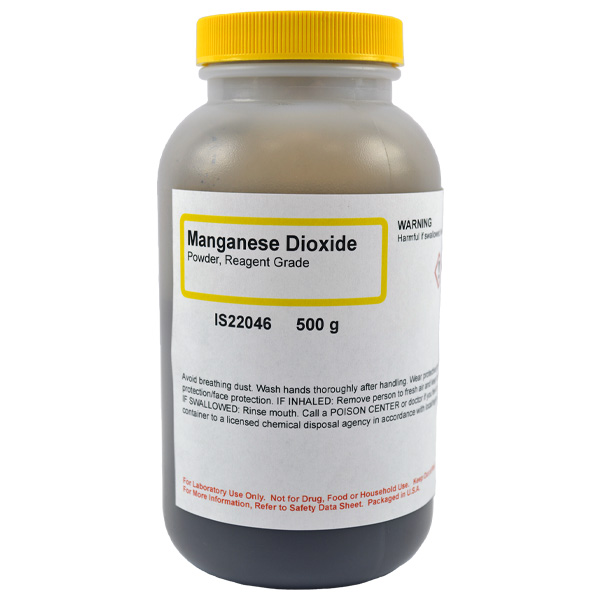 Manganese Dioxide Powder, Reagent Grade, 500g