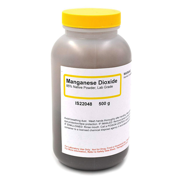 Manganese Dioxide Powder, Lab Grade, 500g