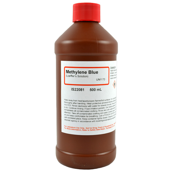 Methylene Blue Loeffler's Solution, 500mL