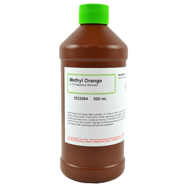 Methyl Orange 0.1% Aqueous Solution, 500mL