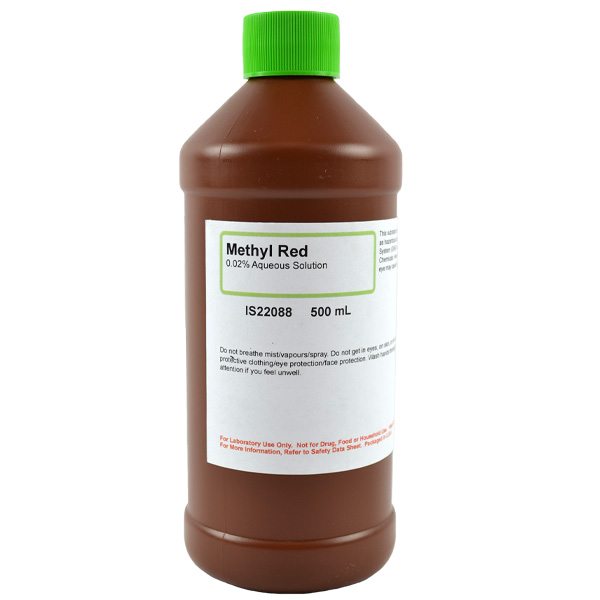 Methyl Red 0.02% Aqueous Solution, 500mL