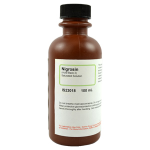 Nigrosin (Acid Black 2) Saturated Solution, 100mL