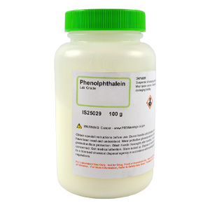Phenolphthalein, Lab Grade, 100g