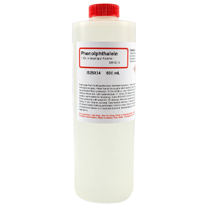 Phenolphthalein 1% Solution in Alcohol, 500mL