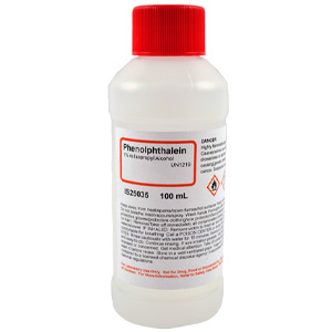 Phenolphthalein 1% Solution in Alcohol, 100mL