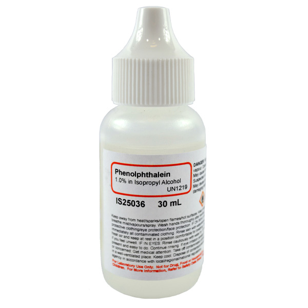 Phenolphthalein 1% Solution in Alcohol, 30mL