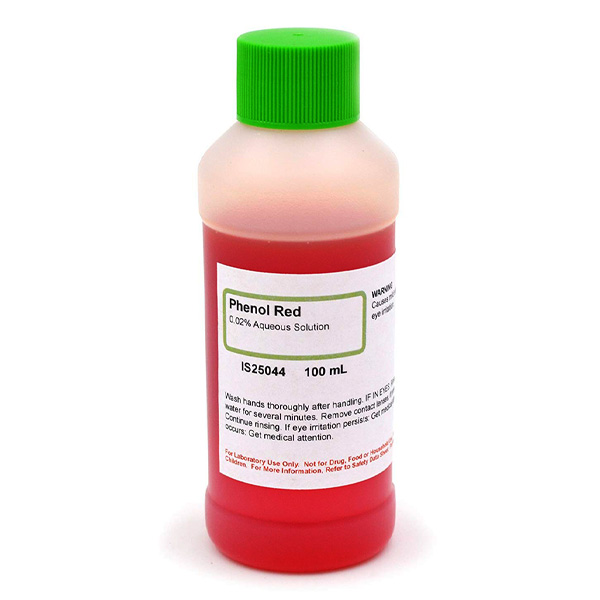 Phenol Red 0.02% Aqueous Solution, 100mL