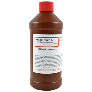 Phenol Red 1% Solution in Alcohol, 500mL