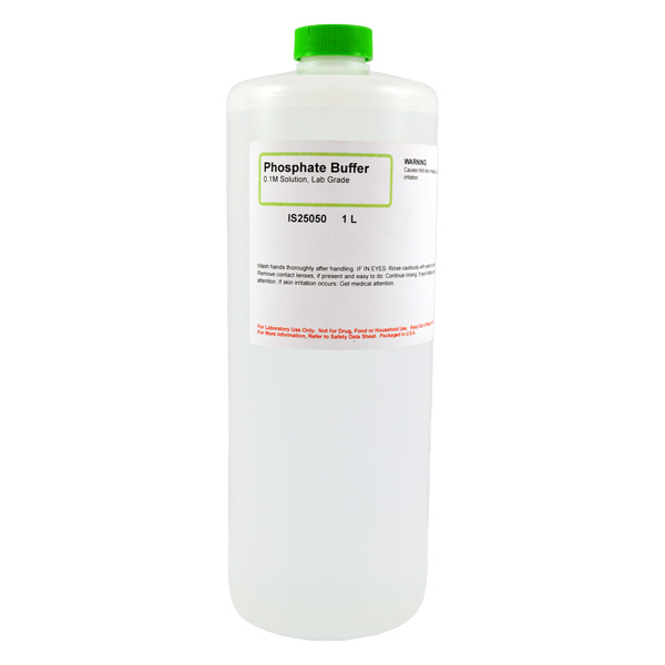 Phosphate Buffer 0.1M Solution, Lab Grade, 1L