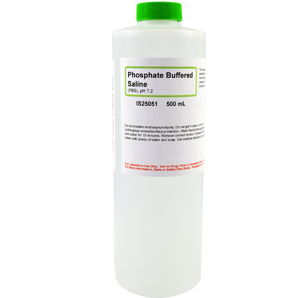 Phosphate Buffer 0.1M Solution, Lab Grade, 500mL