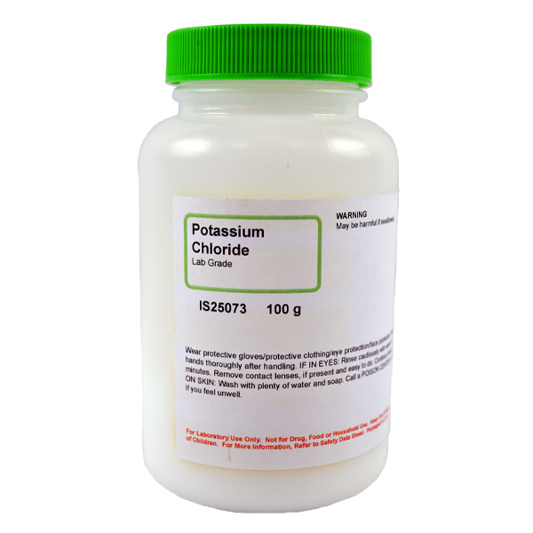 Potassium Chloride, Lab Grade, 100g