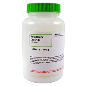 Potassium Chloride, Lab Grade, 100g