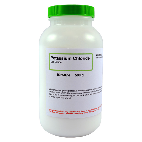Potassium Chloride, Lab Grade, 500g