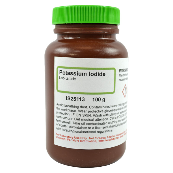 Potassium Iodide, Lab Grade, 100g