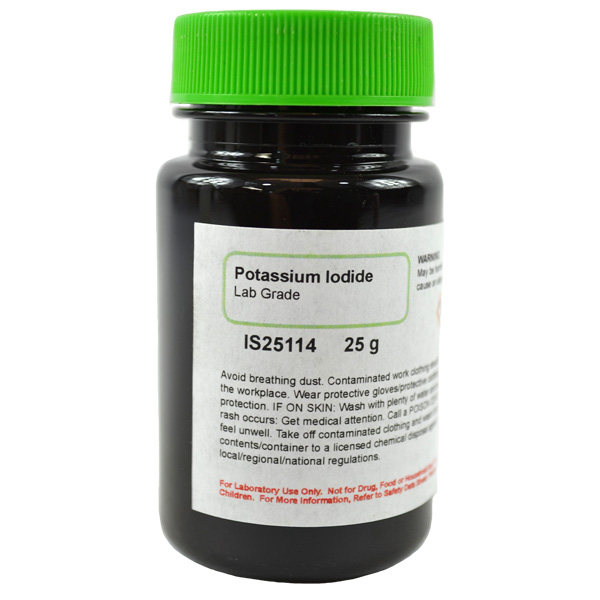 Potassium Iodide, Lab Grade, 25g