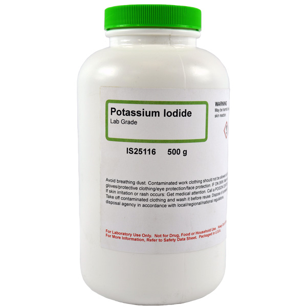 Potassium Iodide, Lab Grade, 500g