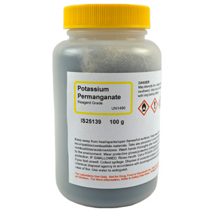 Potassium Permanganate, Reagent Grade, 100g