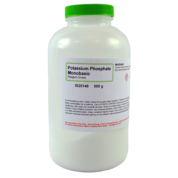 Potassium Phosphate Monobasic, Reagent Grade, 500g