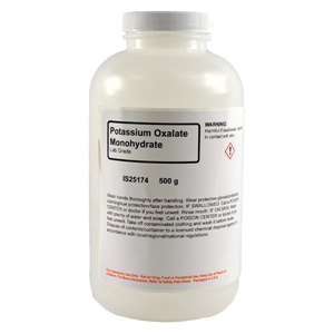 Potassium Oxalate Monohydrate, Lab Grade, 500g