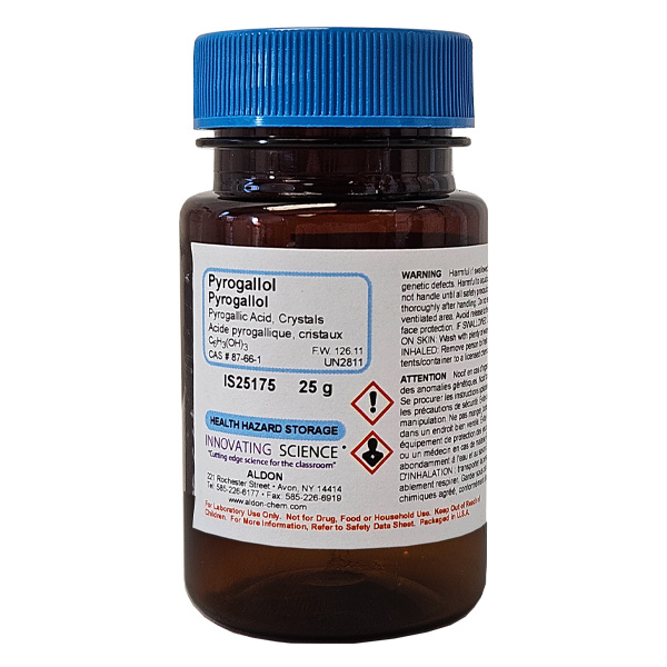 Pyrogallol (Pyrogallic Acid) Crystals, 25g