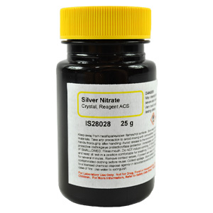 Silver Nitrate Crystals, ACS Grade, 25g