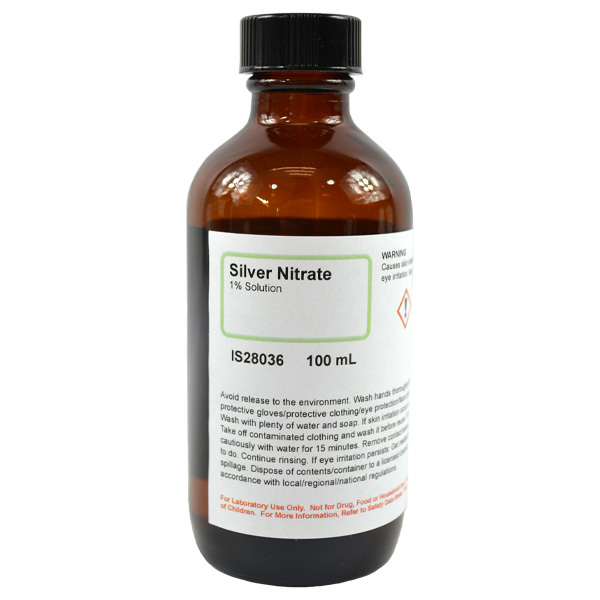 Silver Nitrate 1% Solution, 100mL