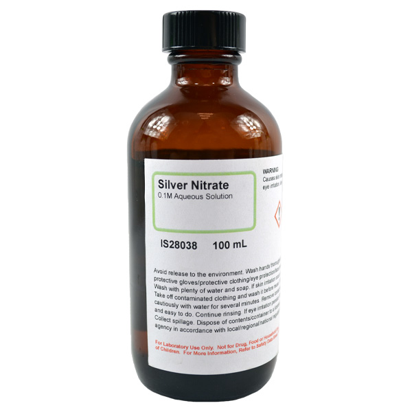 Silver Nitrate 0.1M Solution, 100mL
