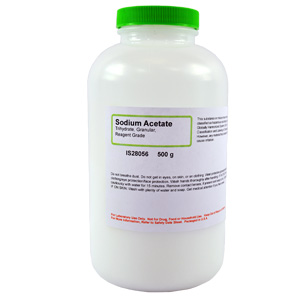 Sodium Acetate Trihydrate, Reagent Grade, 500g