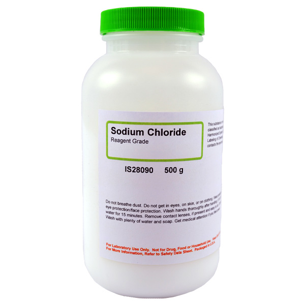 Sodium Chloride, Reagent Grade, 500g