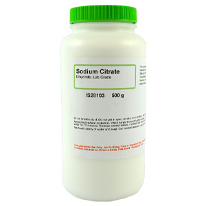 Sodium Citrate Dihydrate, Lab Grade, 500g