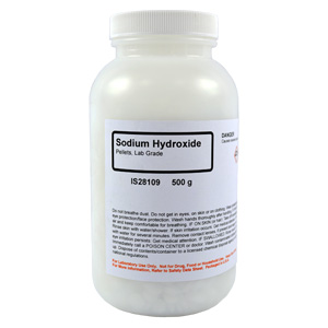 Sodium Hydroxide Pellet, Lab Grade, 500g