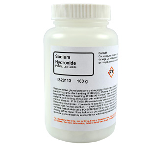 Sodium Hydroxide Pellet, Lab Grade, 100g