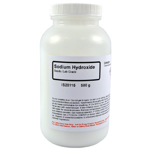 Sodium Hydroxide Bead, Lab Grade, 500g