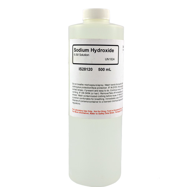 Sodium Hydroxide 6M Solution, 500mL