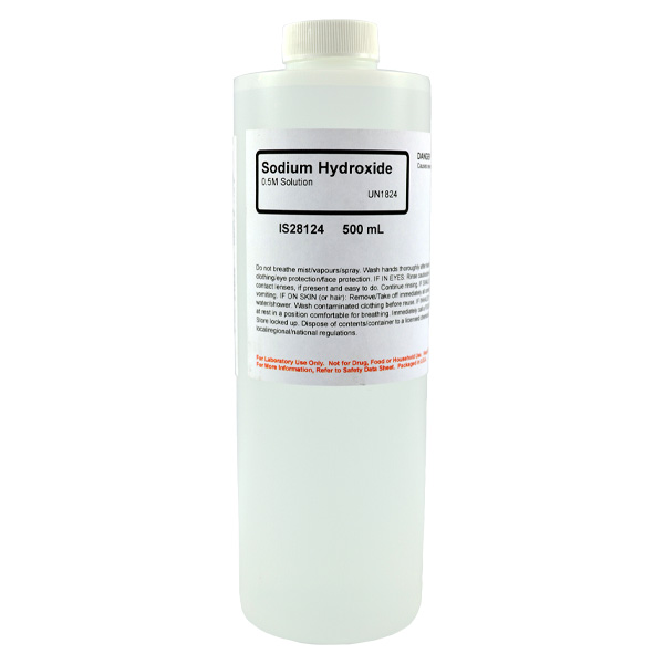 Sodium Hydroxide 0.5M Solution, 500mL