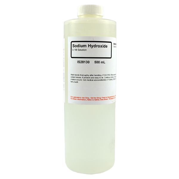 Sodium Hydroxide 0.1M Solution, 500mL