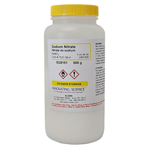 Sodium Nitrate Prills, Lab Grade, 500g