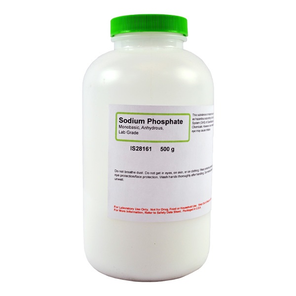 Sodium Phosphate Monobasic Anhydrous, Lab Grade, 500g