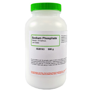 Sodium Phosphate Dibasic Anhydrous, Lab Grade, 500g