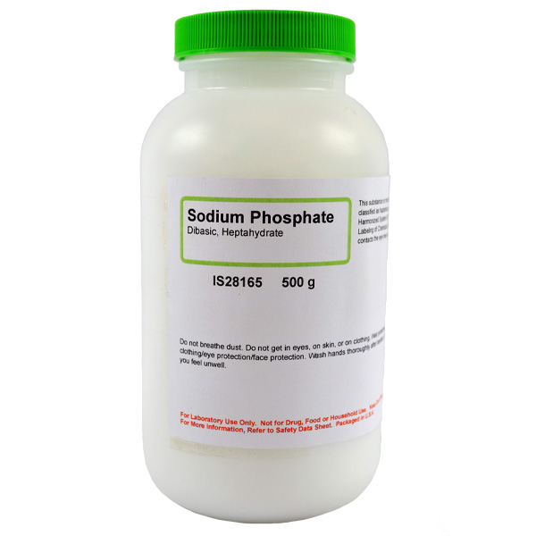 Sodium Phosphate Dibasic 7-Hydrate, Lab Grade, 500g