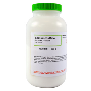 Sodium Sulfate Anhydrous Granular, Lab Grade, 500g