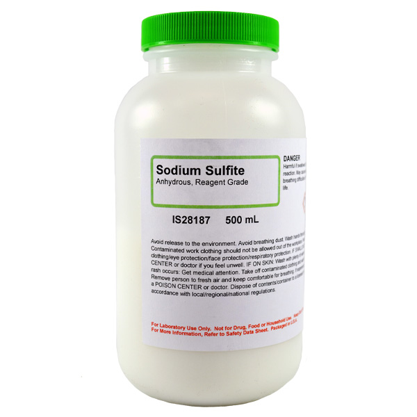 Sodium Sulfite Anhydrous, Reagent Grade, 500g