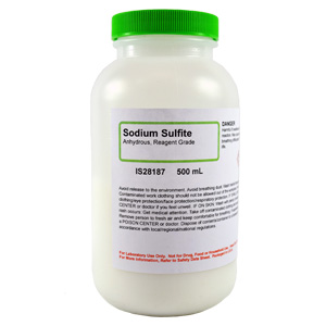 Sodium Sulfite Anhydrous, Reagent Grade, 500g