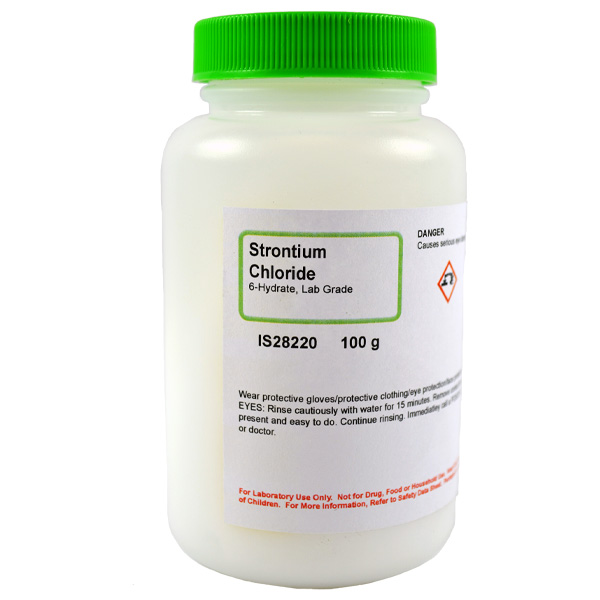 Strontium Chloride 6-Hydrate, Lab Grade, 100g