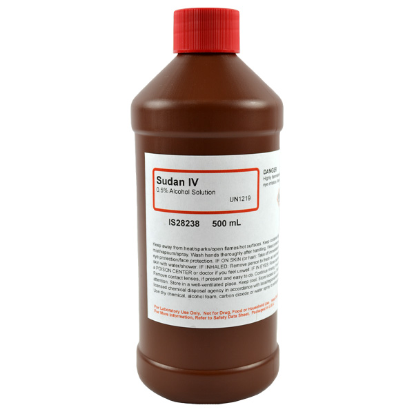 Sudan IV 0.5% Solution in Alcohol, 500mL