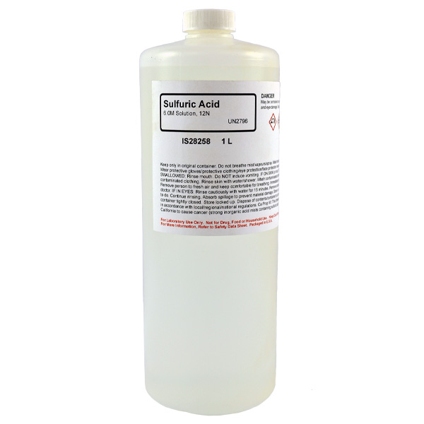 Sulfuric Acid 6M Solution, 1L