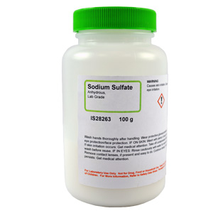 Sodium Sulfate Anyhdrous, Lab Grade, 100g