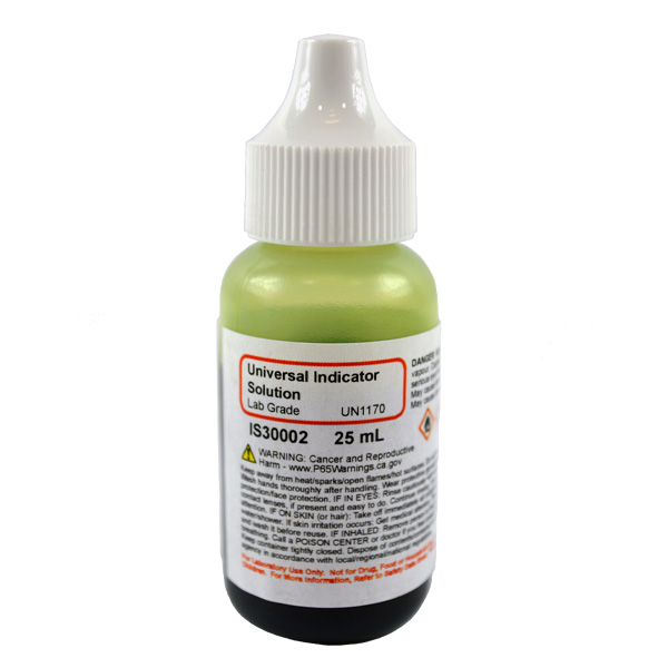 Universal Indicator Solution, Lab Grade, 25mL
